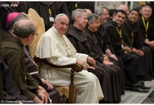 Papa pede aos franciscanos humildade e sobriedade Papa pede aos franciscanos humildade e sobriedade