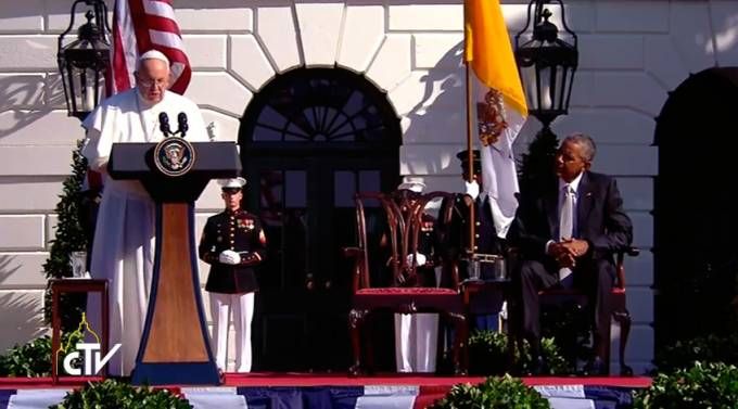 boas-vindas na casa branca