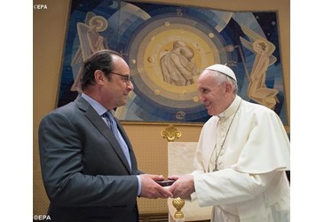 Papa Francisco e Hollande