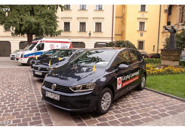 Carros usados pelo Papa na JMJ