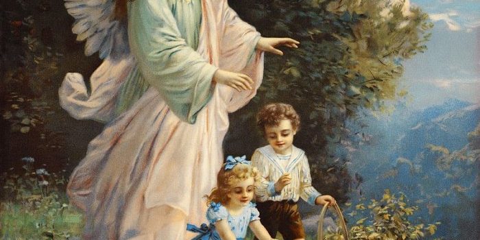 Santo Anjo da Guarda com crianças