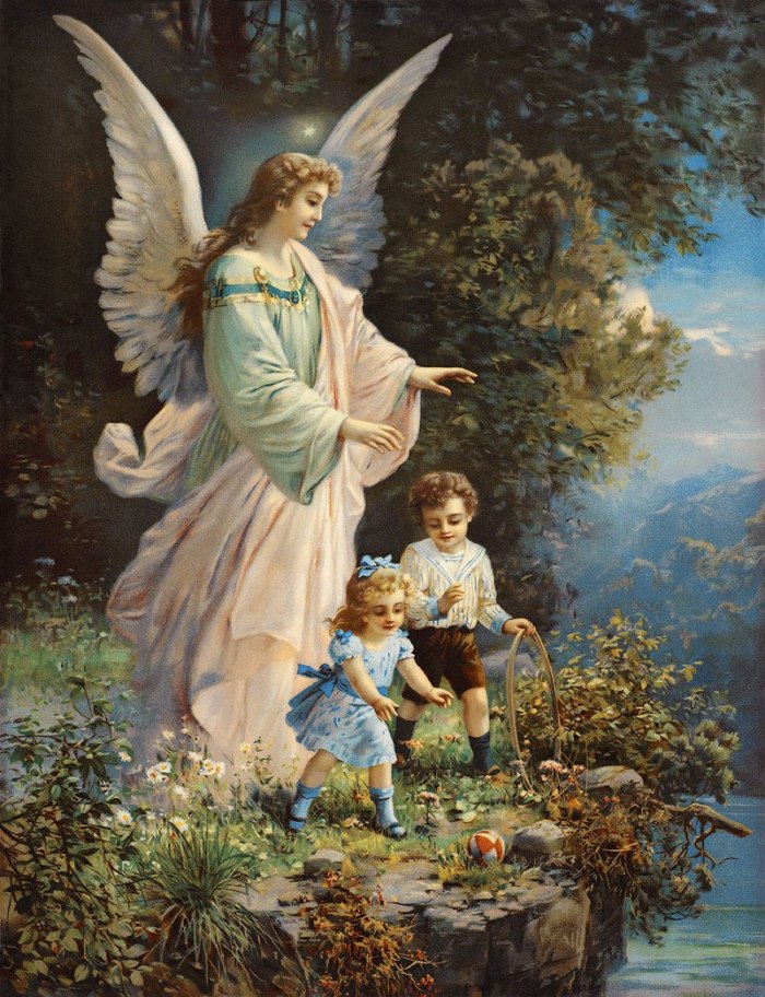 Santo Anjo da Guarda com crianças