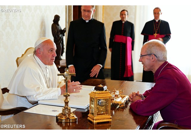 Papa Francisco e Dr. Justin Welby