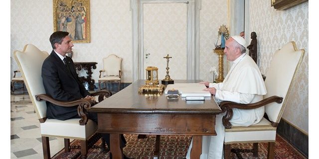 Papa e presidente da Eslovênia