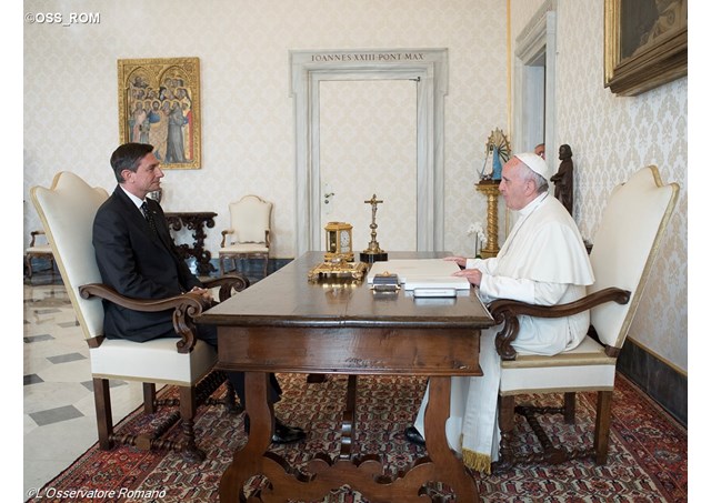Papa e presidente da Eslovênia