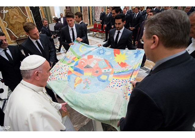 Papa e Seleção Alemã