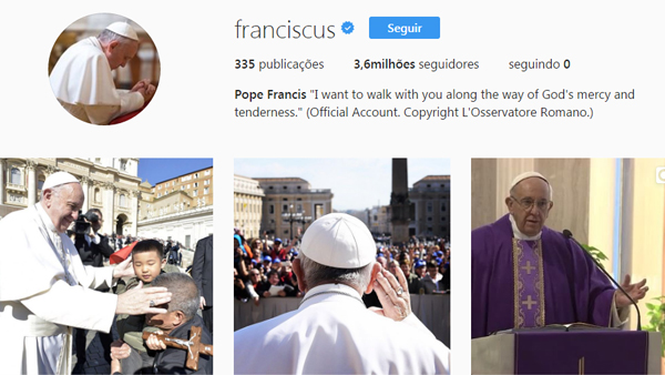Papa no Instagran