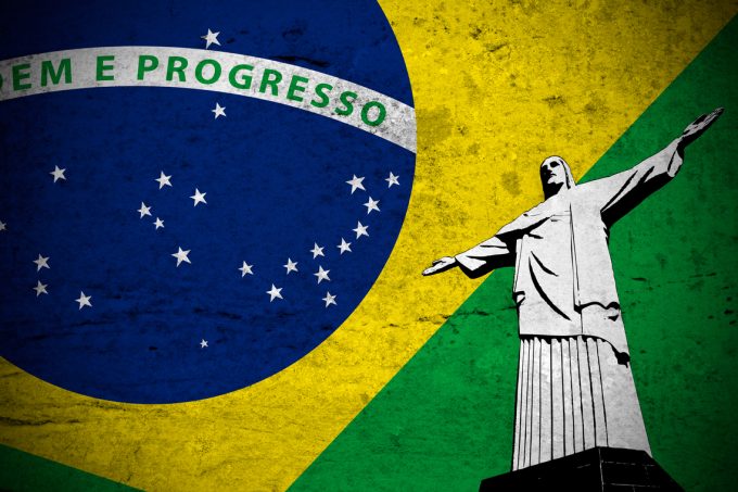 Brazilian grunge flag