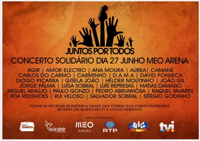 Concerto solidário em Portugal