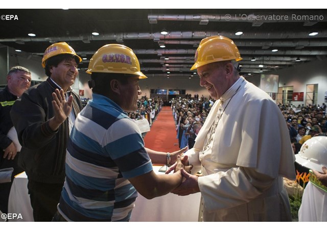 Papa e Sindicalistas