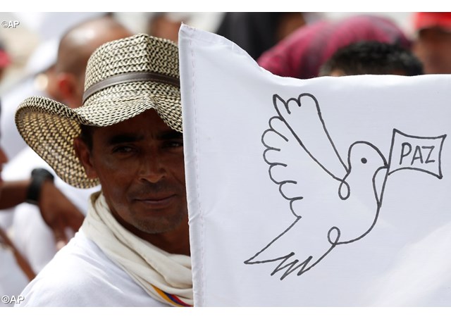 Benção papal contra violência