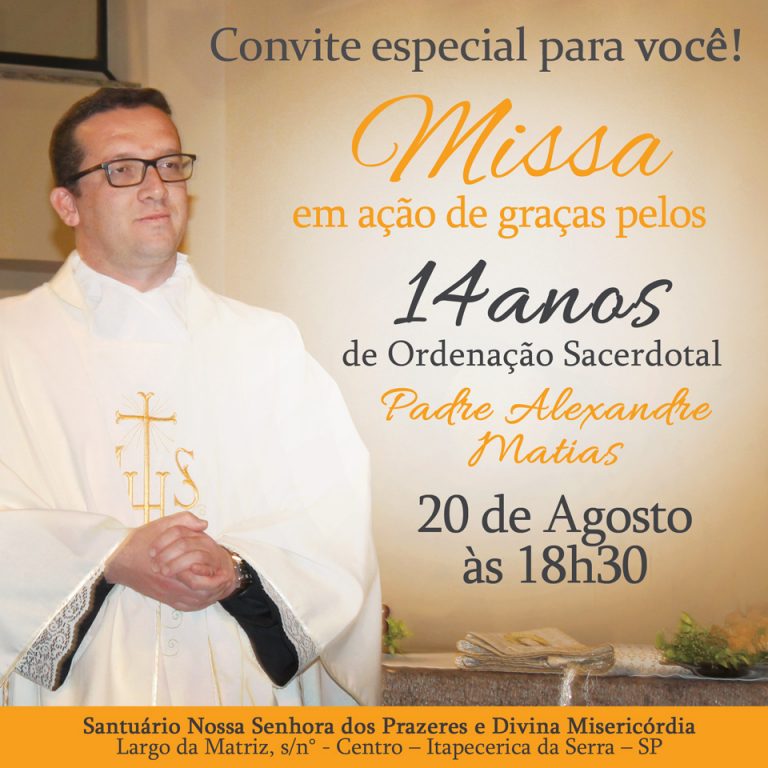 Missa Em Ação De Graças Pelos 14 Anos De Ordenação Sacerdotal Do Padre Alexandre Matias 2527