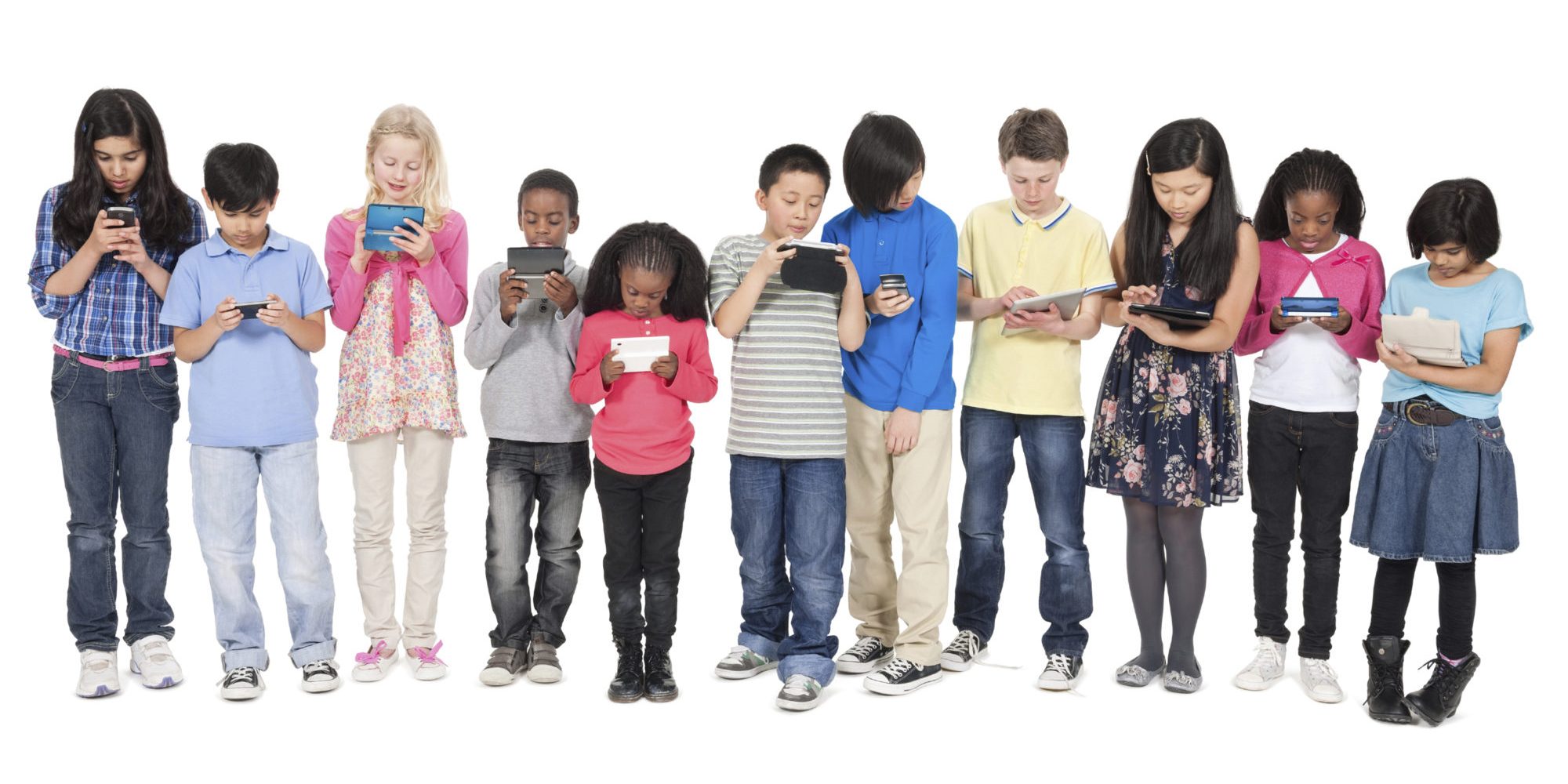 crianças conectadas