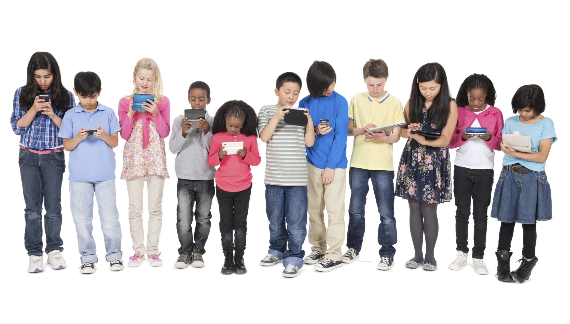 crianças conectadas