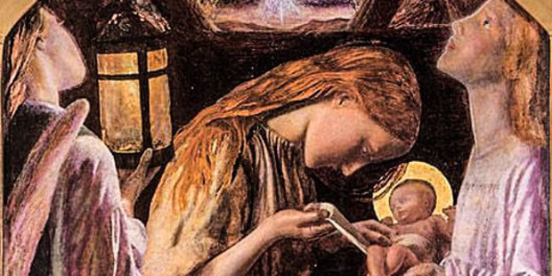 web3-mary-jesus-angels-nativity-scene-arthur-hughes-public-domain