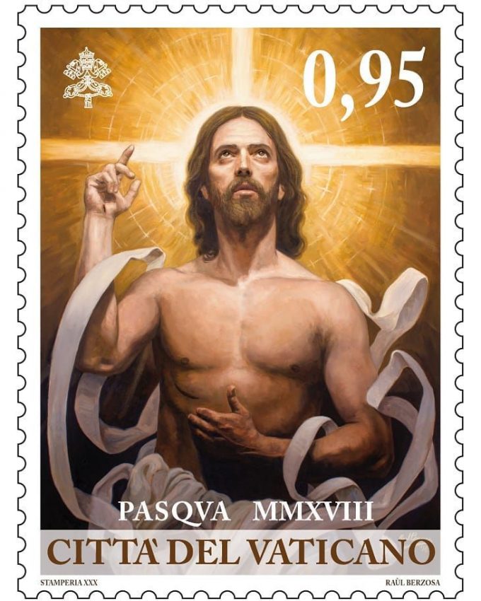 SelloPostalPascua2018_Vaticano_RaulBerzosa