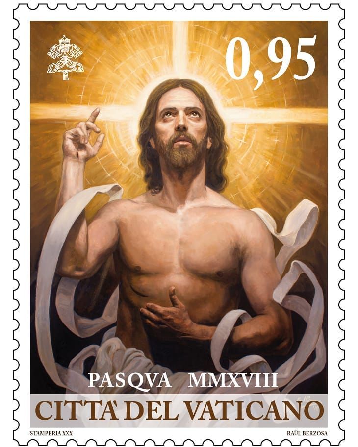 SelloPostalPascua2018_Vaticano_RaulBerzosa