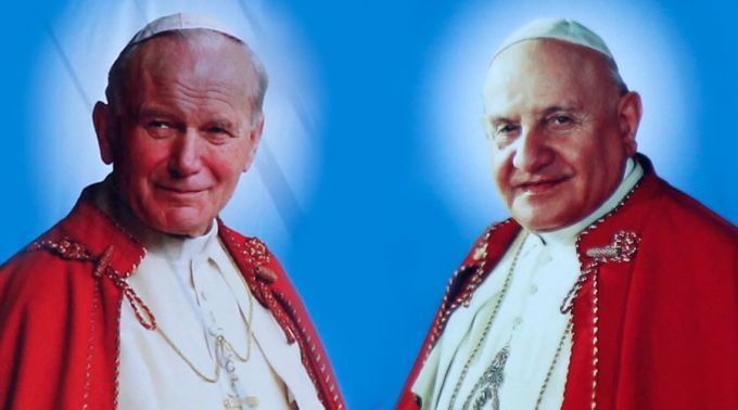 SãoJoão Paulo II e Sçao João XXIII