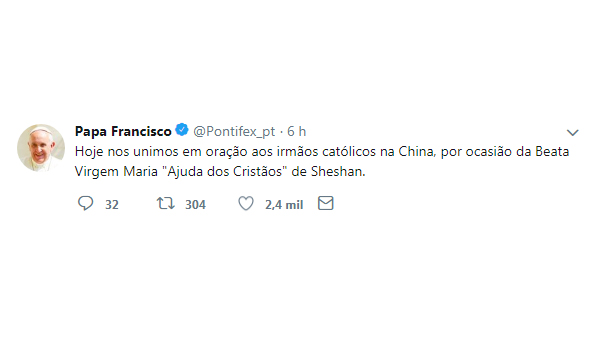 Papa no Twiter