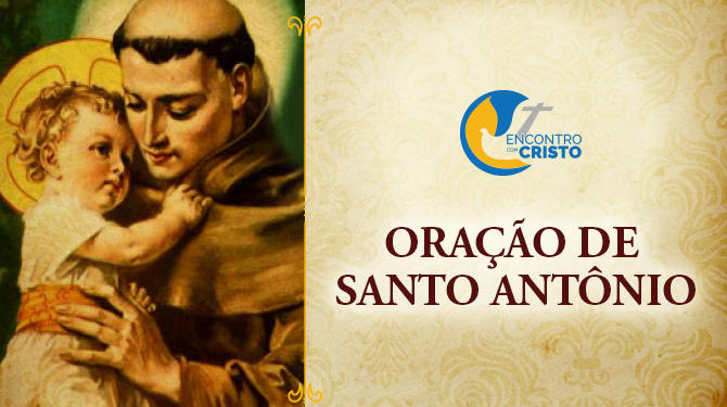 Ora O De Santo Ant Nio Encontro Com Cristo