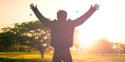 96366525-man-background-over-the-sunset-