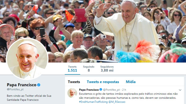 Papa no Twitter