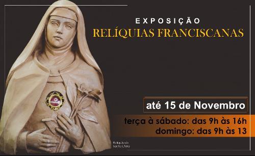 exposição Relíquias Franciscanas