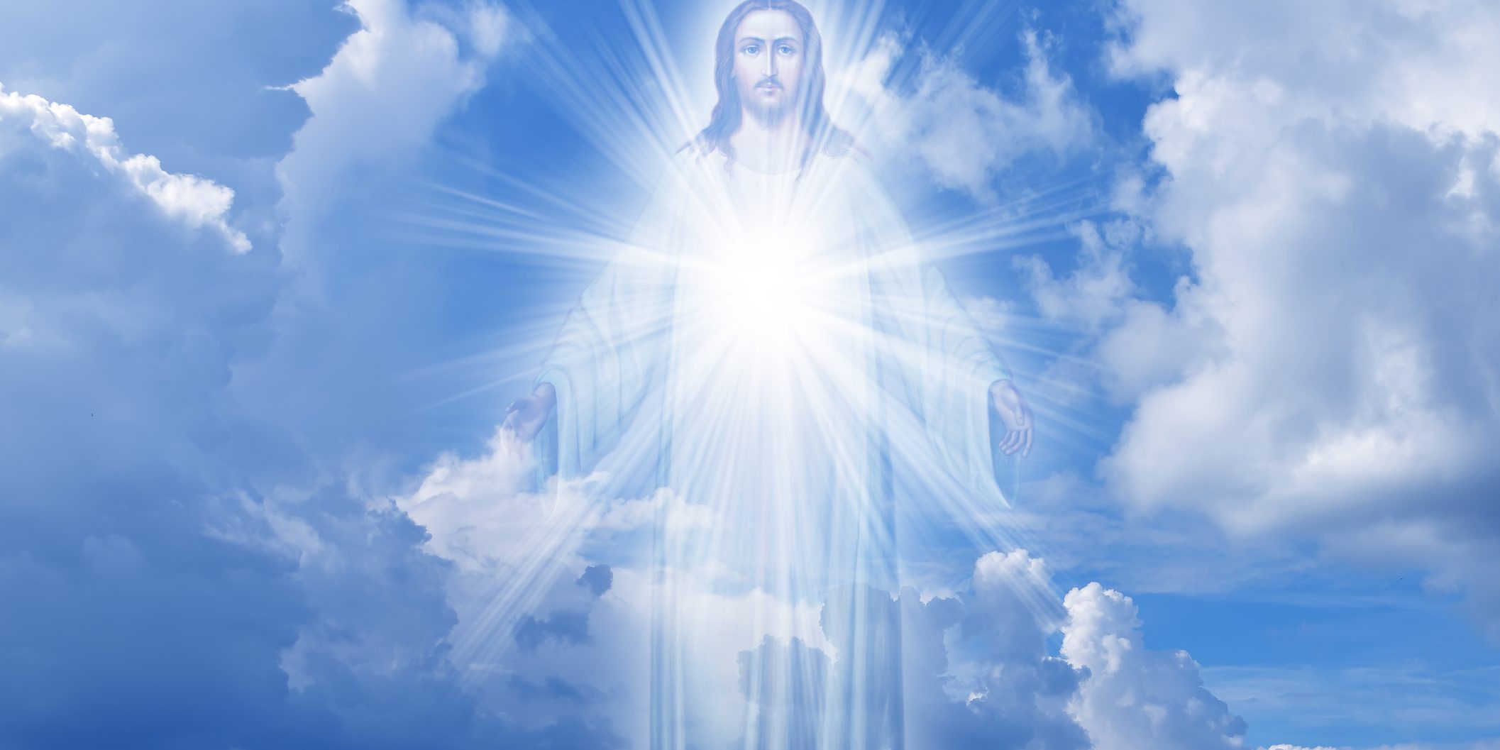 Jesus Christ in Heaven religion concept