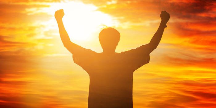 Freedom man concept. Human hands open palm up worship. Eucharist