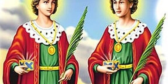 cosme-e-damiao Ilustração de Cosme e Damião