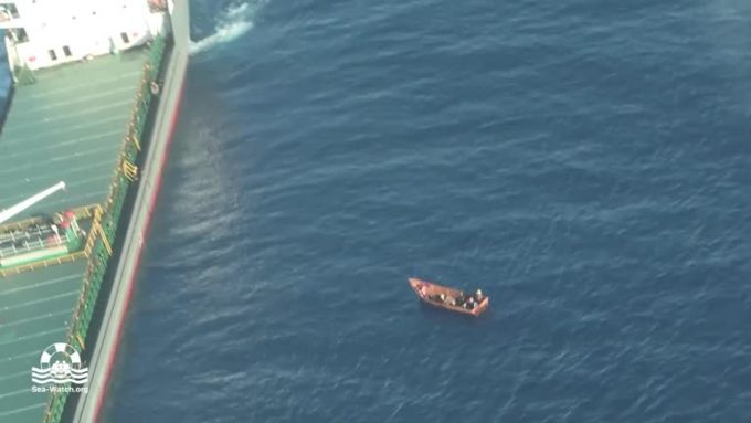 Sea-Watch plane spots survivors of migrant shipwreck in central Mediterranean