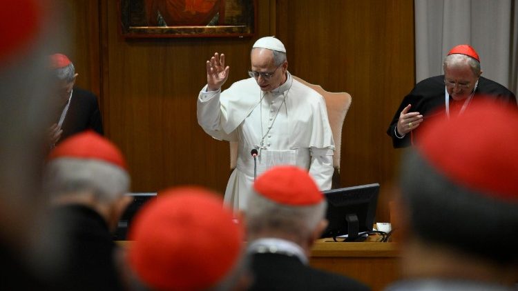 papa com os cardeais